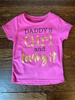 Start Up Kids Daddy’s Girl Toddler Girl Short Sleeve T-Shirt - Size 3T